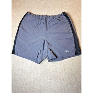 LL Bean Shorts Men Large Gray Multisport Performance Stretch Comfort with‎ brief
